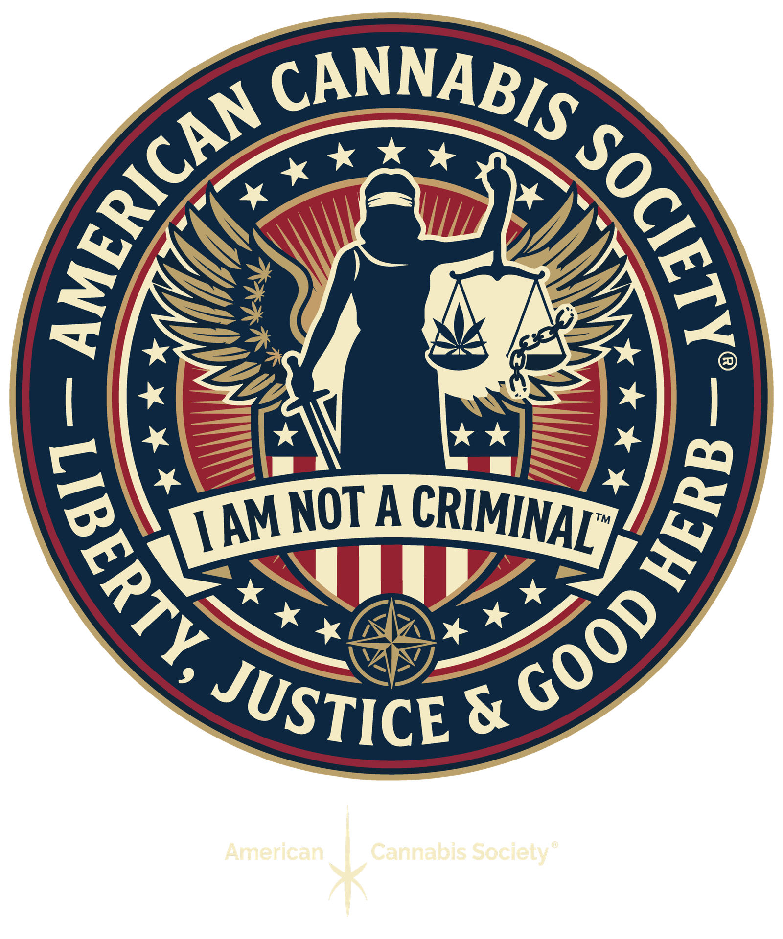 American Cannabis Society seal - Liberty, Justice and Good Herb - GreenRX™ Wisconsin Dells dispensary